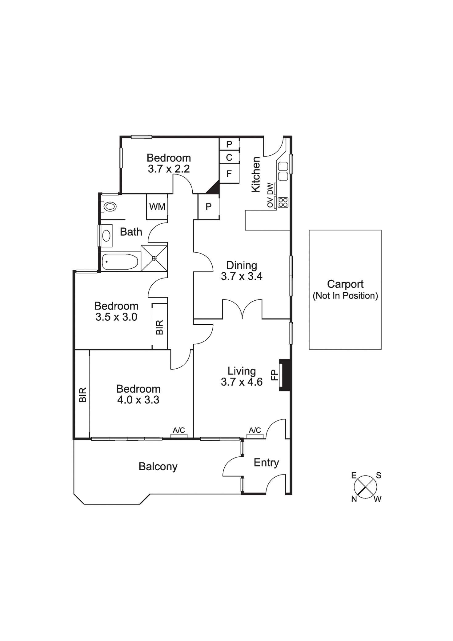 Floorplan of Homely apartment listing, Apt 8/258 St Kilda St, Brighton VIC 3186