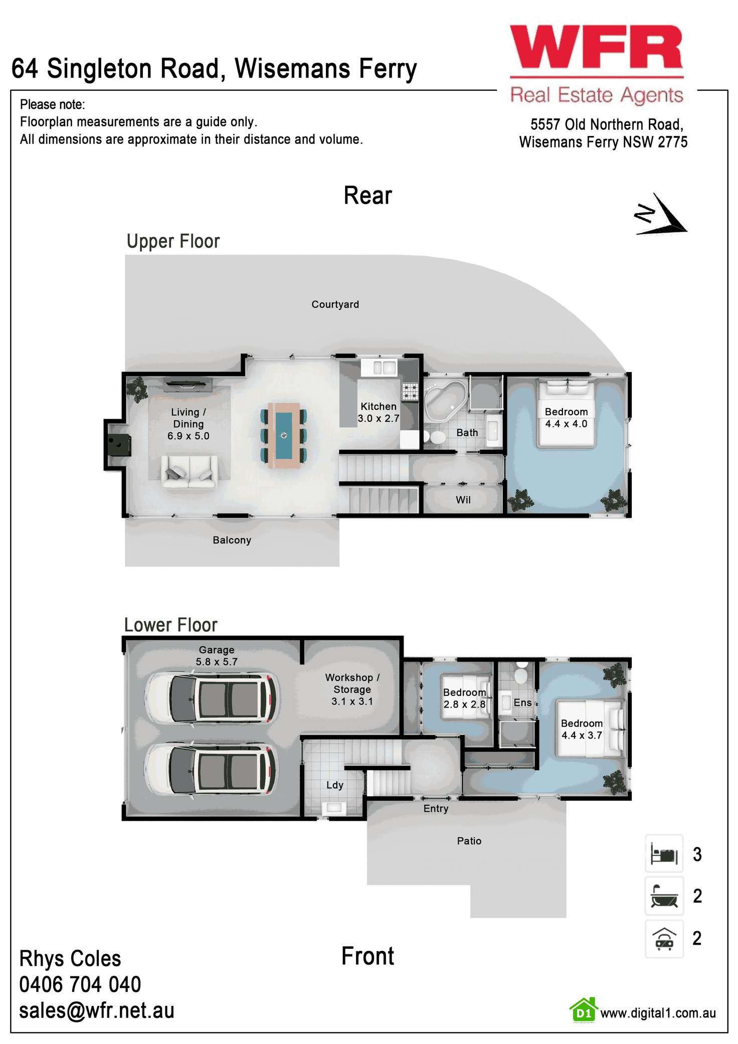 Floorplan of Homely house listing, 64 Singleton Rd, Wisemans Ferry NSW 2775