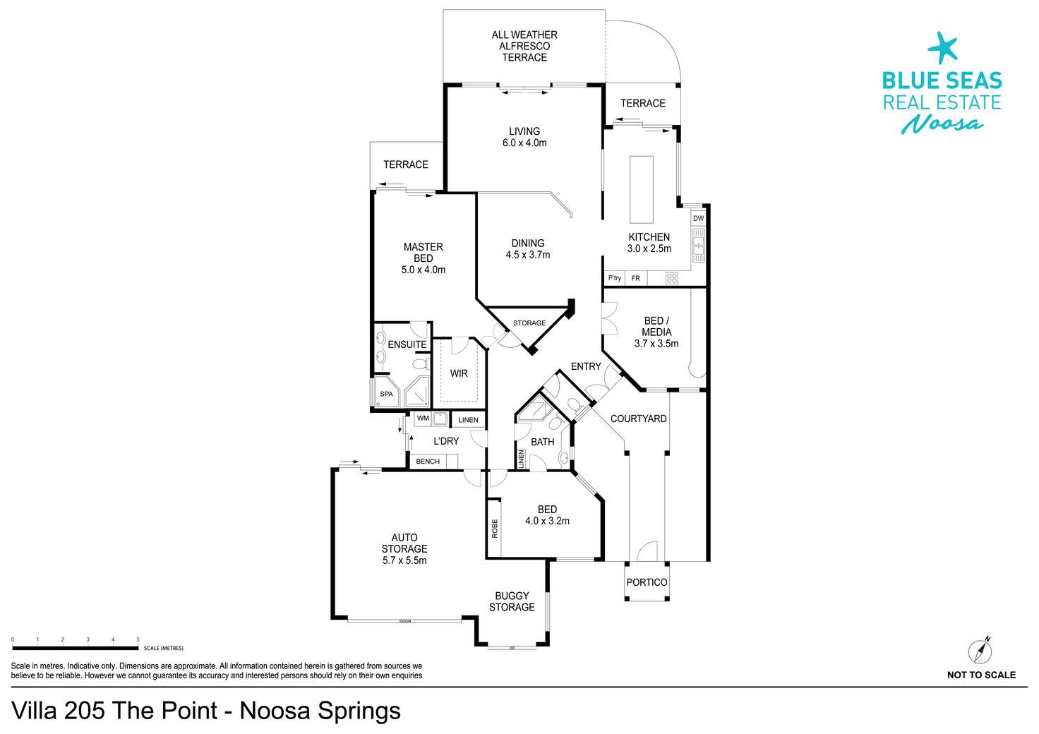 Floorplan of Homely villa listing, Unit 205/61 Noosa Springs Dr, Noosa Heads QLD 4567