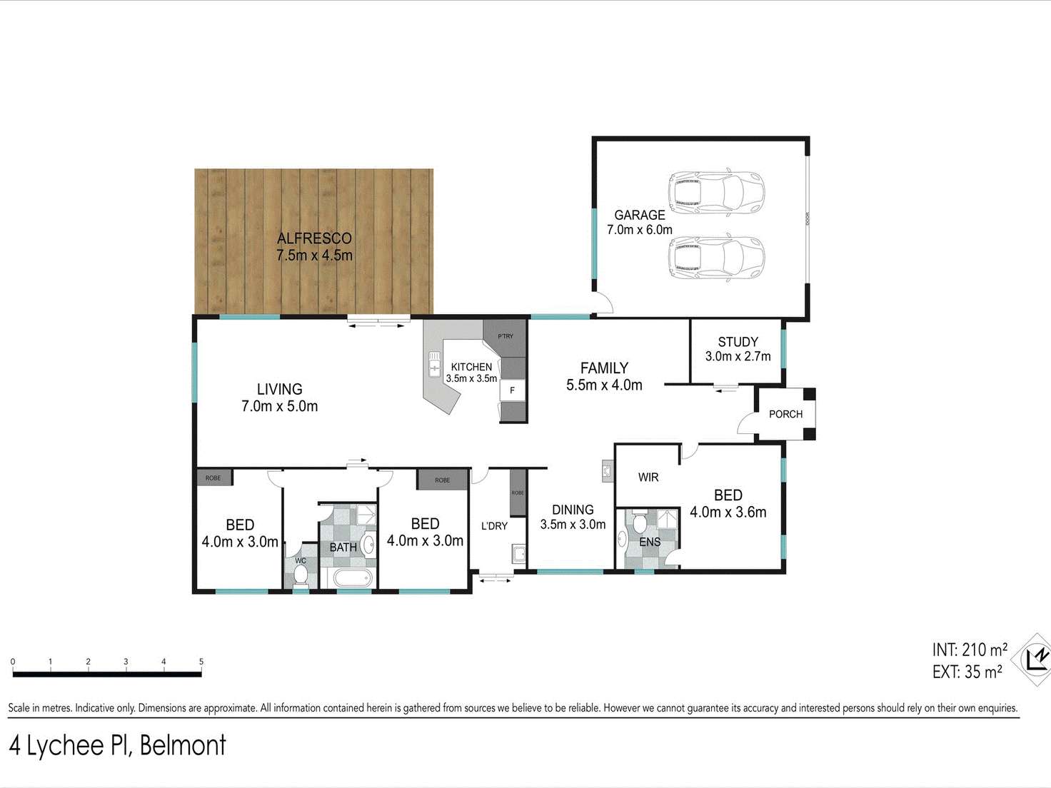 Floorplan of Homely house listing, 4 Lychee Pl, Belmont QLD 4153