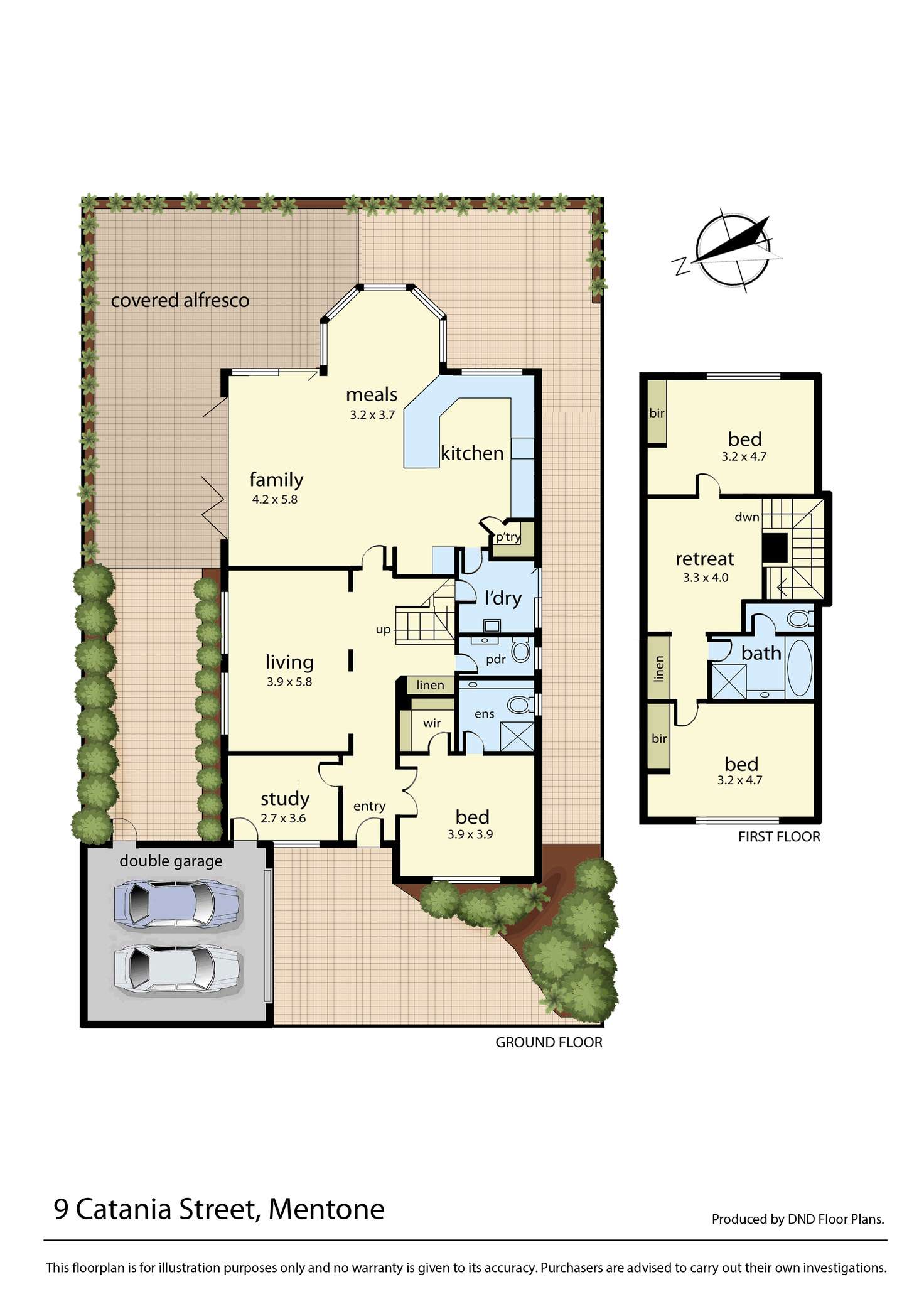 Floorplan of Homely house listing, 9 Catania St, Mentone VIC 3194