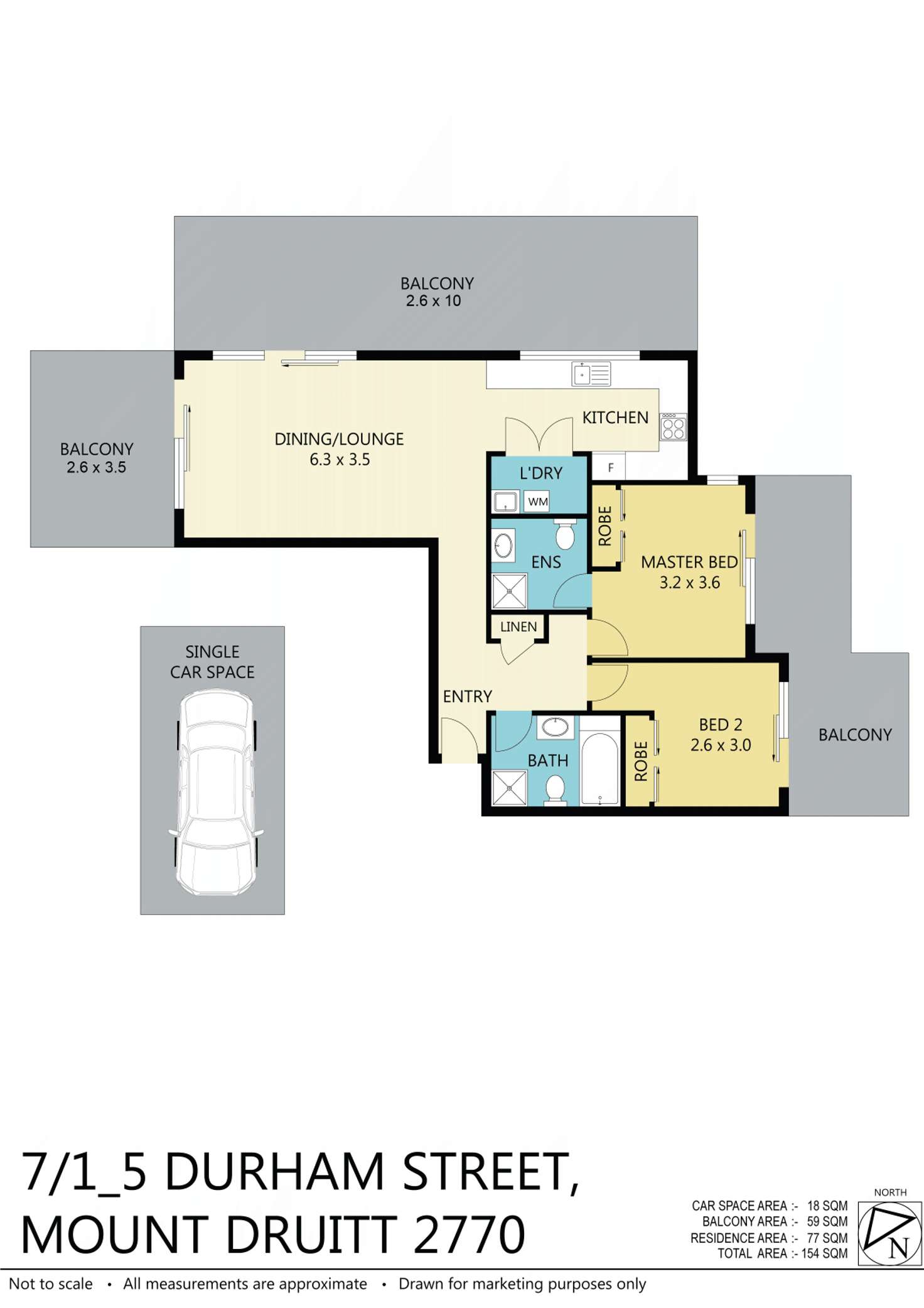 Floorplan of Homely unit listing, Unit 7/1-5 Durham St, Mount Druitt NSW 2770