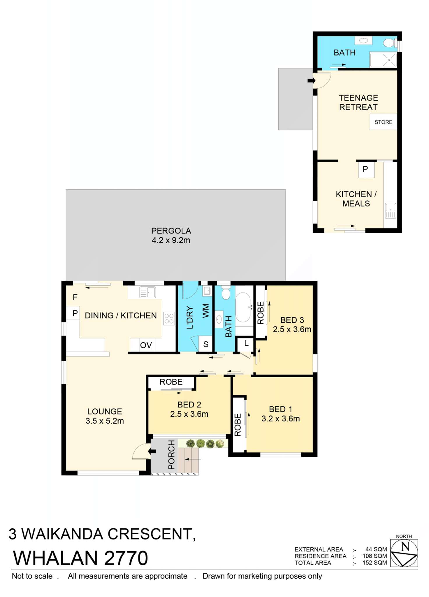 Floorplan of Homely house listing, 3 Waikanda Cres, Whalan NSW 2770