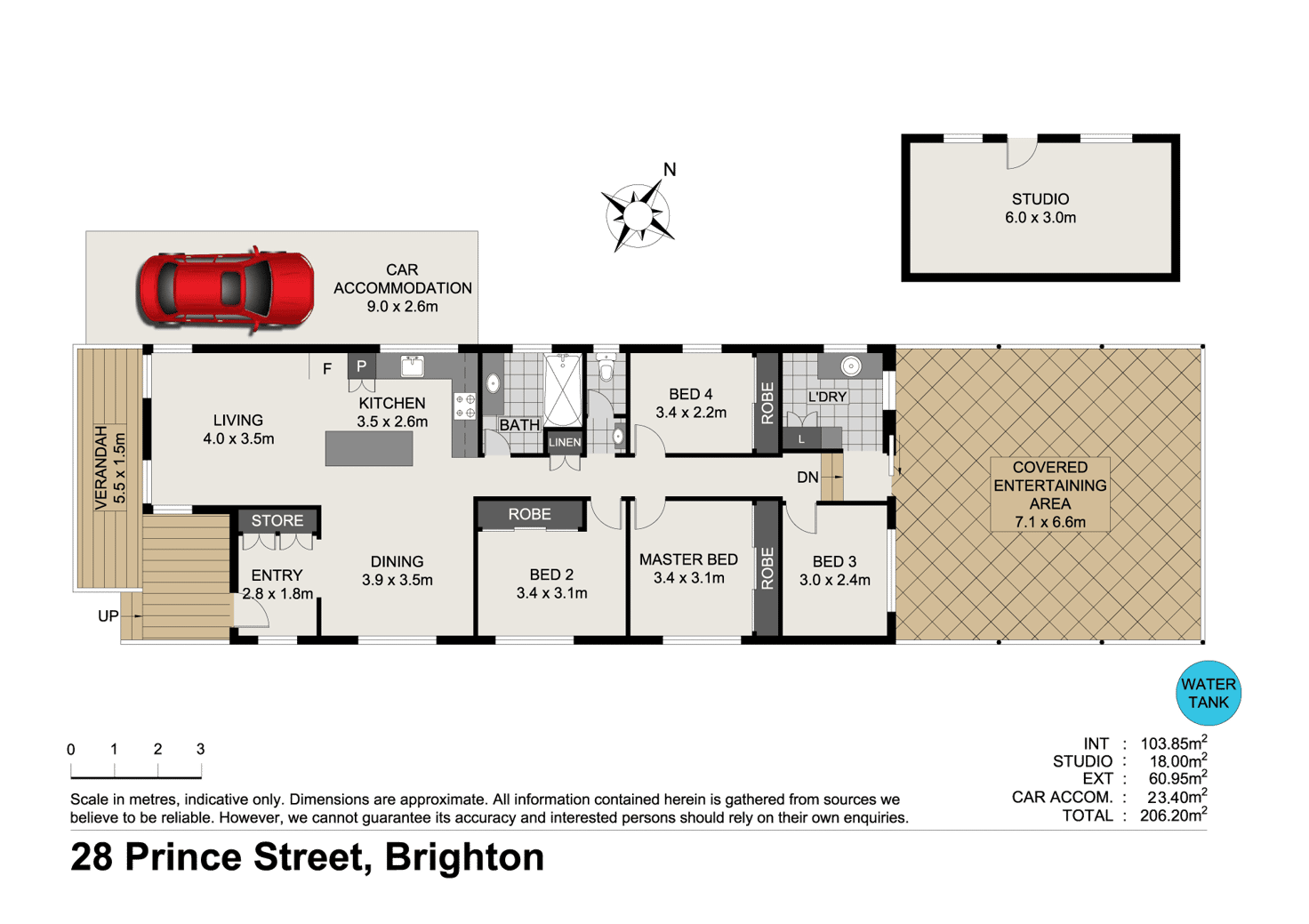 Floorplan of Homely house listing, 28 Prince St, Brighton QLD 4017