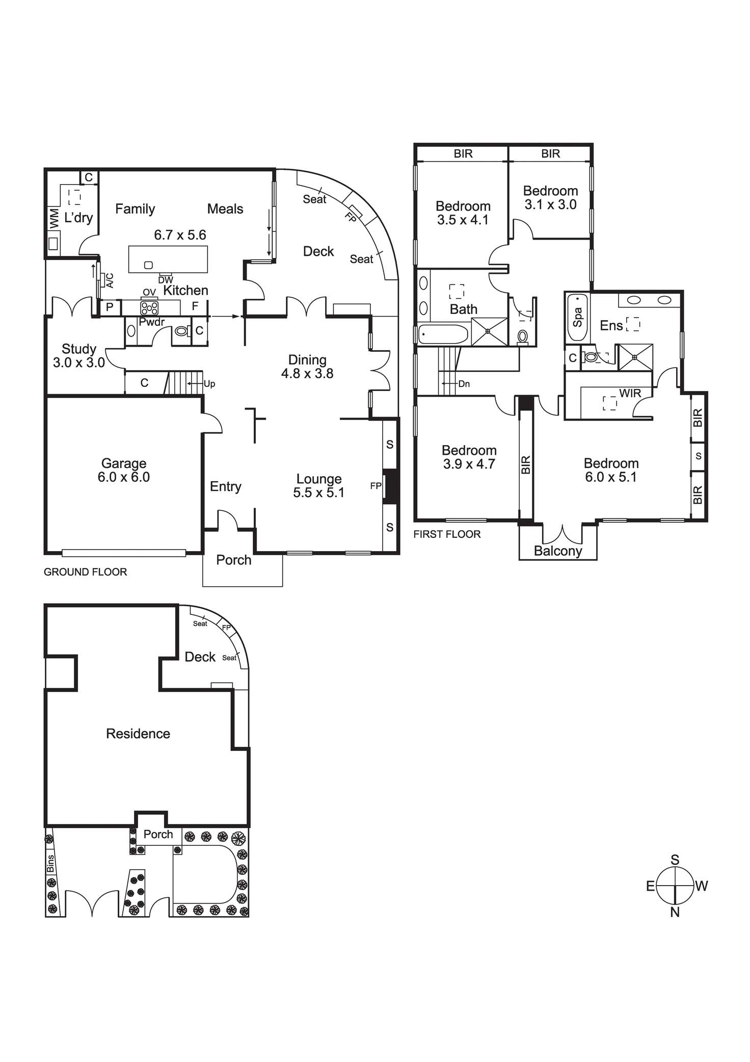 Floorplan of Homely house listing, 6 Alverna Gr, Brighton VIC 3186