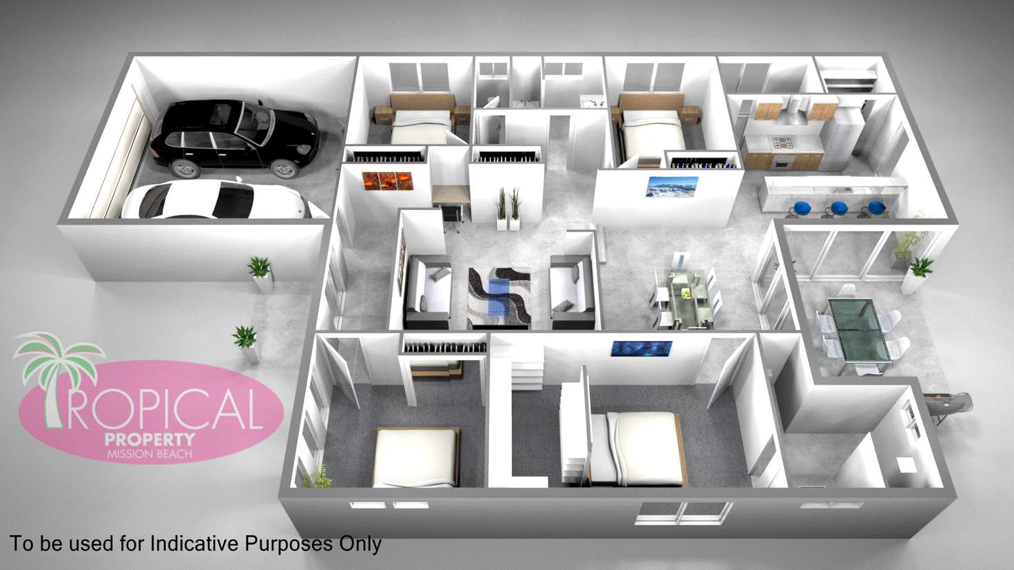 Floorplan of Homely house listing, 14 Coral Cl, Mission Beach QLD 4852