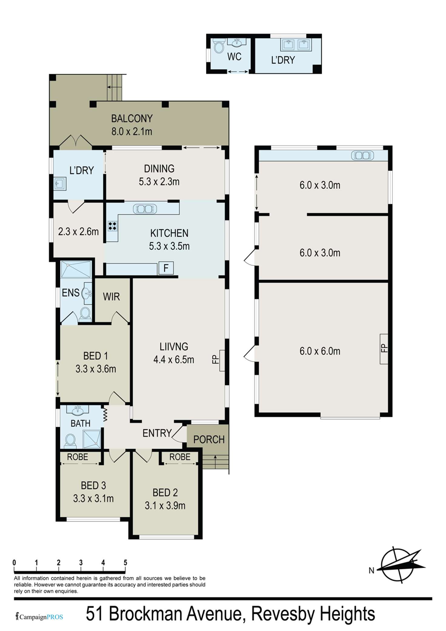 Floorplan of Homely house listing, 51 Brockman Ave, Revesby Heights NSW 2212