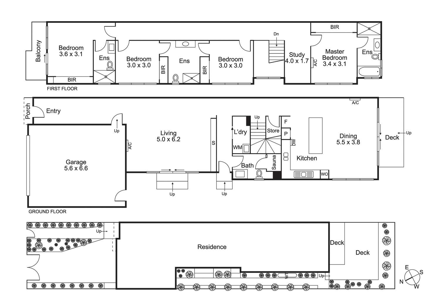 Floorplan of Homely townhouse listing, 138A Dendy St, Brighton East VIC 3187