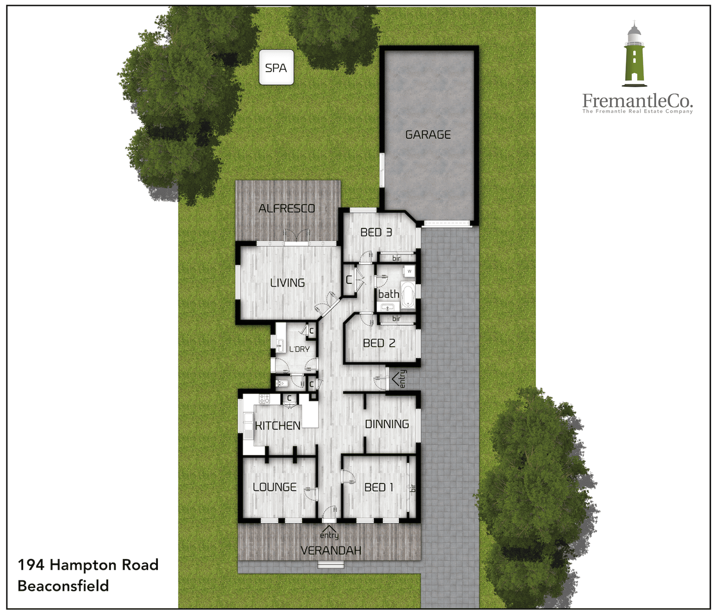 Floorplan of Homely house listing, 194 Hampton Rd, Beaconsfield WA 6162