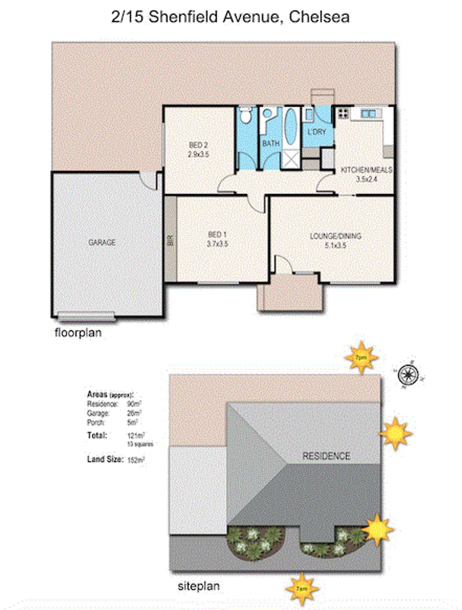 Floorplan of Homely unit listing, 2/15 Shenfield Avenue, Chelsea VIC 3196