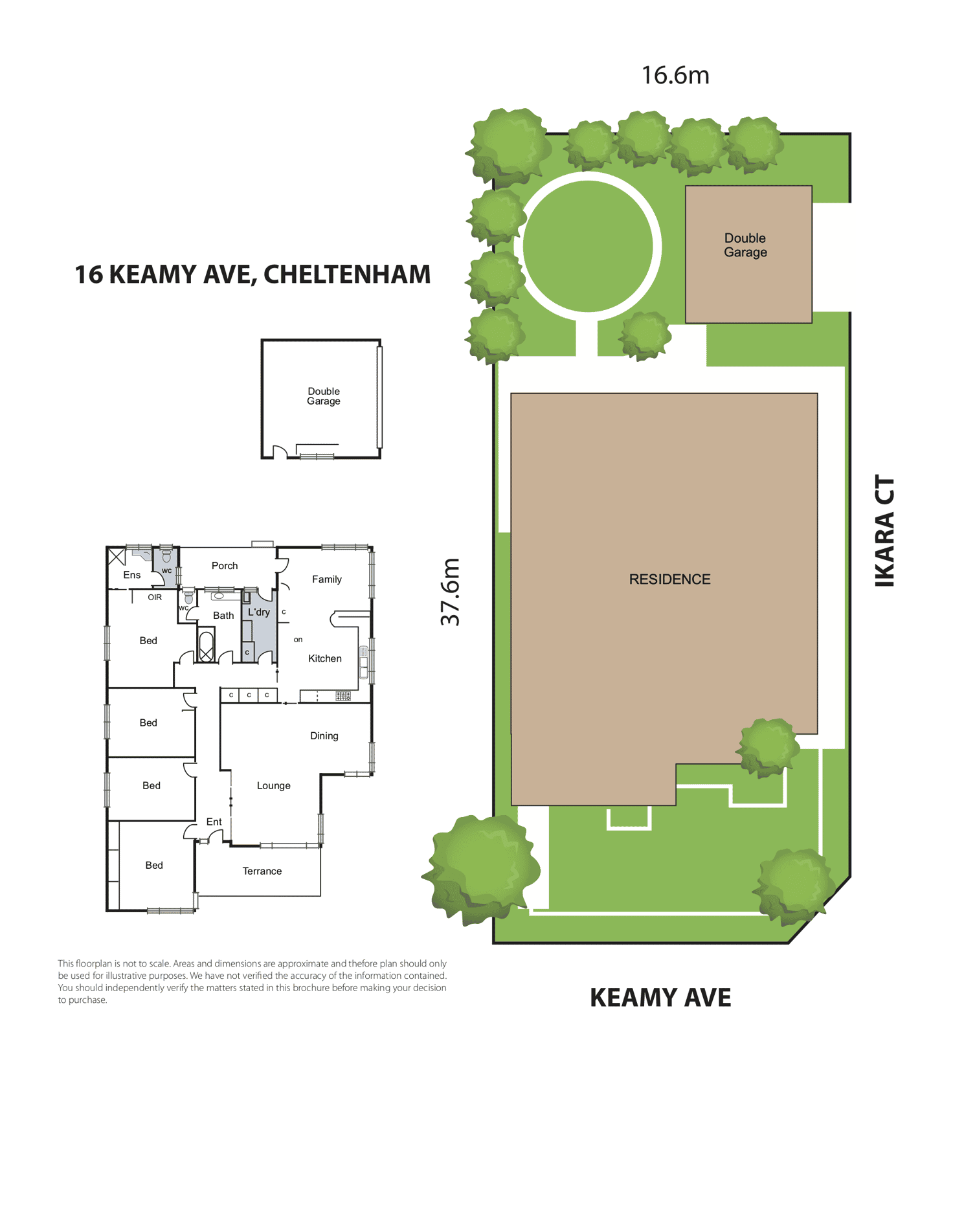 Floorplan of Homely house listing, 16 Keamy Ave, Cheltenham VIC 3192