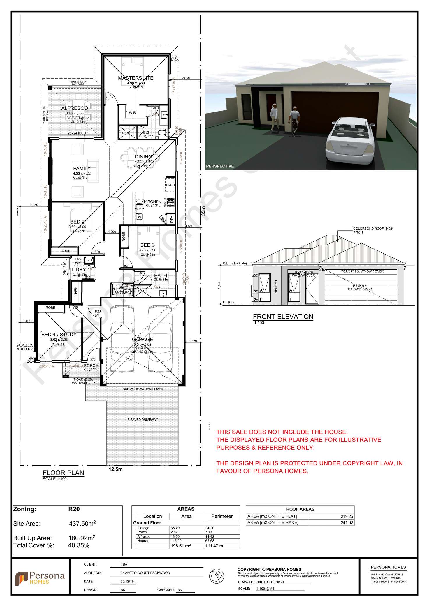 Floorplan of Homely residentialLand listing, 6B Anteo Court, Parkwood WA 6147