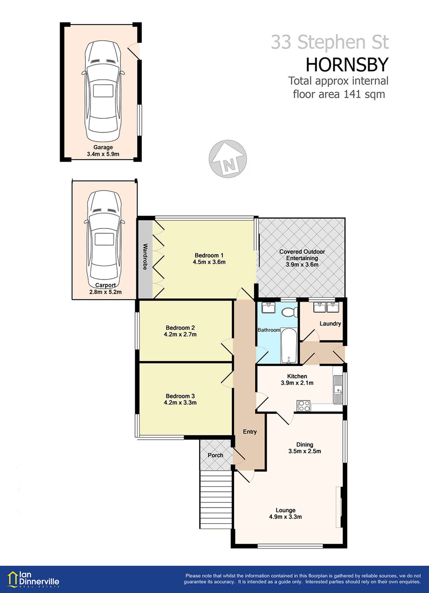 Floorplan of Homely house listing, 33 Stephen Street, Hornsby NSW 2077