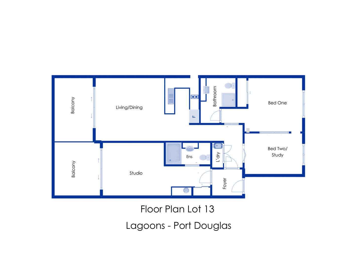 Floorplan of Homely unit listing, Unit 13/2-16 Langley Rd, Port Douglas QLD 4877