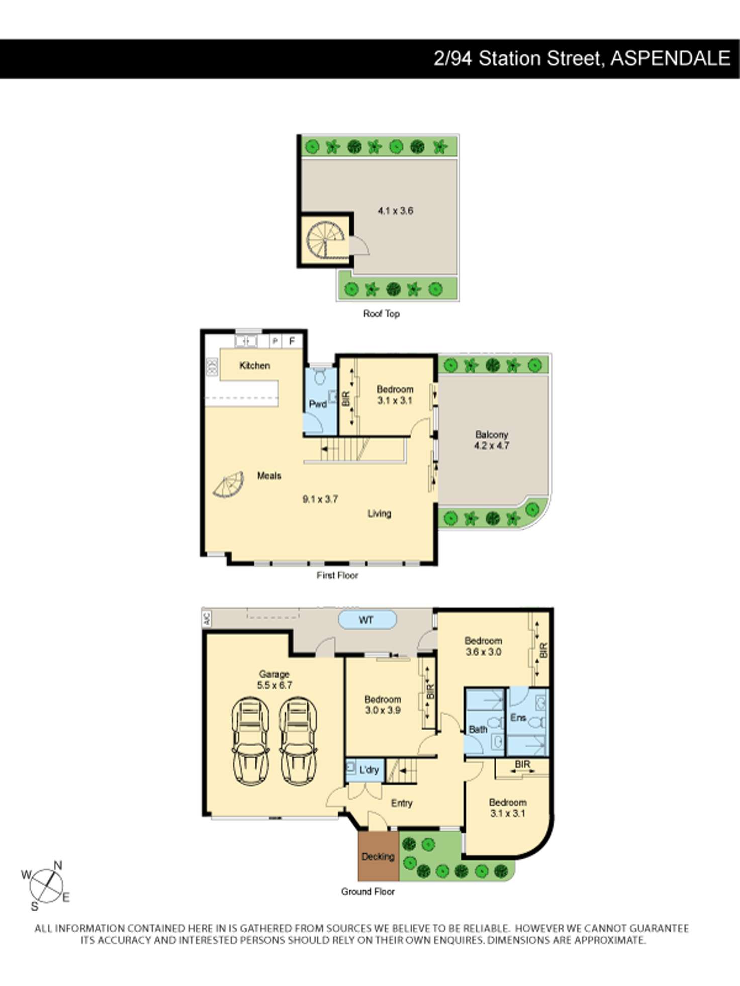 Floorplan of Homely townhouse listing, Town House 2/94 Station St, Aspendale VIC 3195