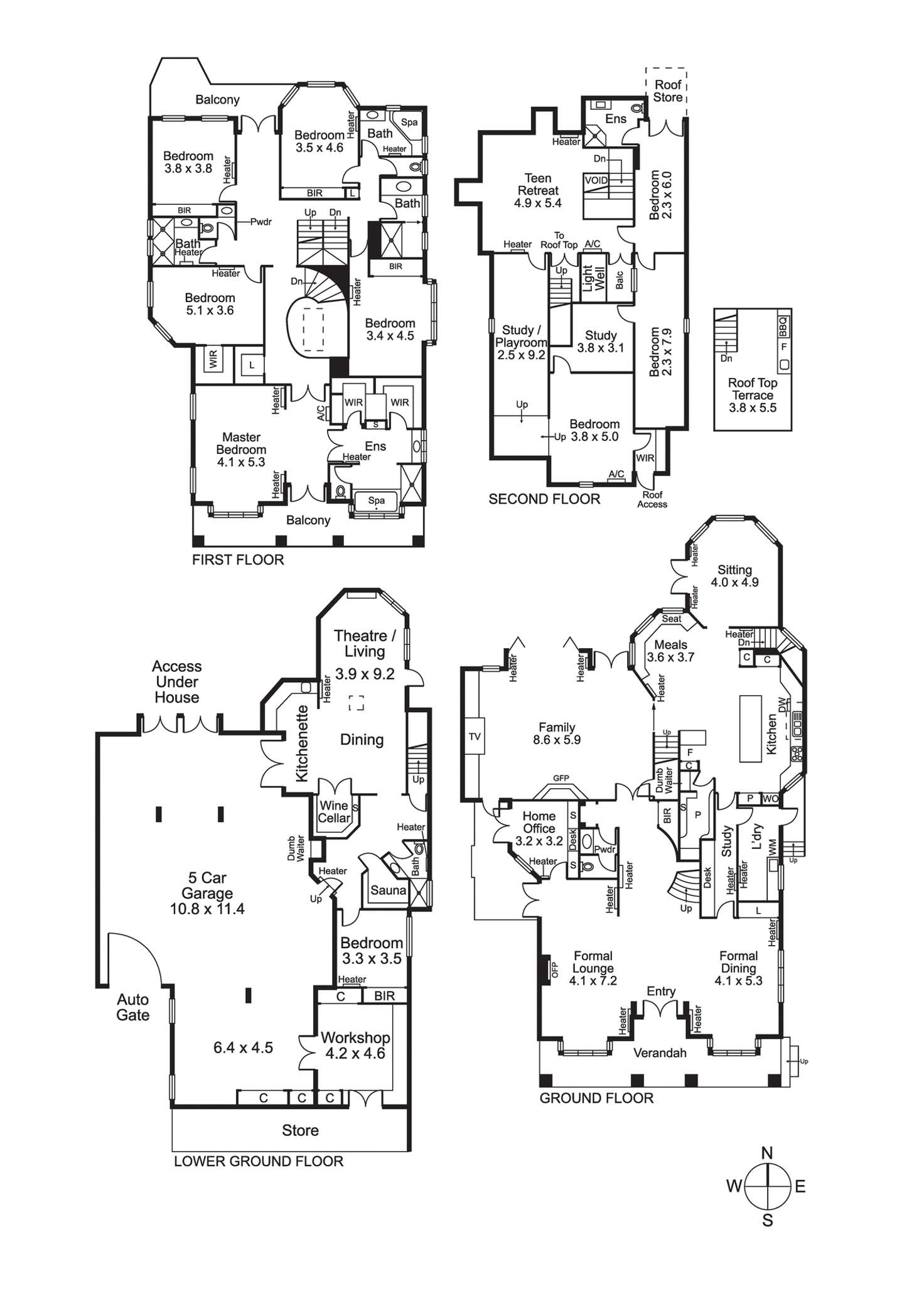 Floorplan of Homely house listing, 7 Linacre Rd, Hampton VIC 3188