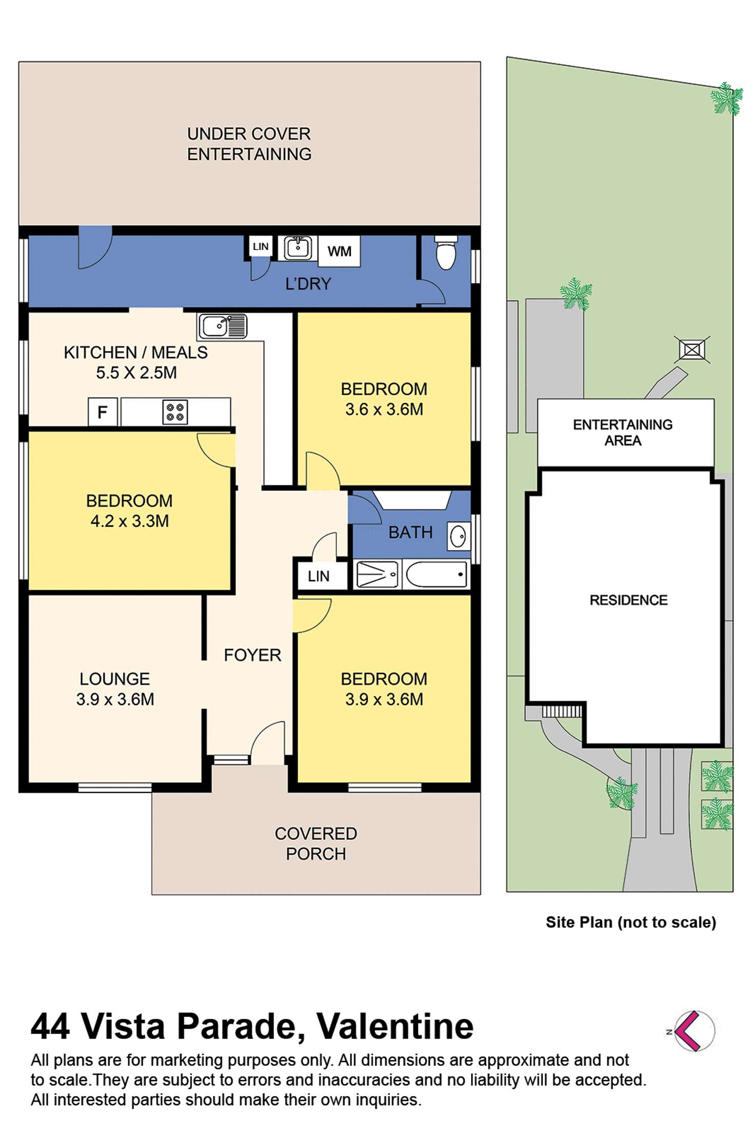 Floorplan of Homely house listing, 44 Vista Pde, Belmont NSW 2280