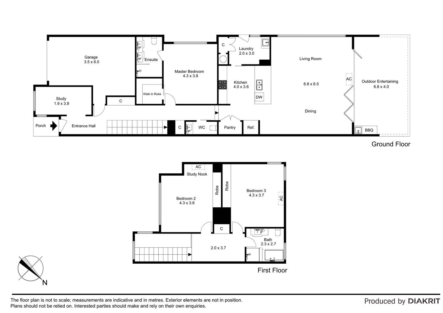 Floorplan of Homely townhouse listing, 50A Mountain View Avenue, Avondale Heights VIC 3034