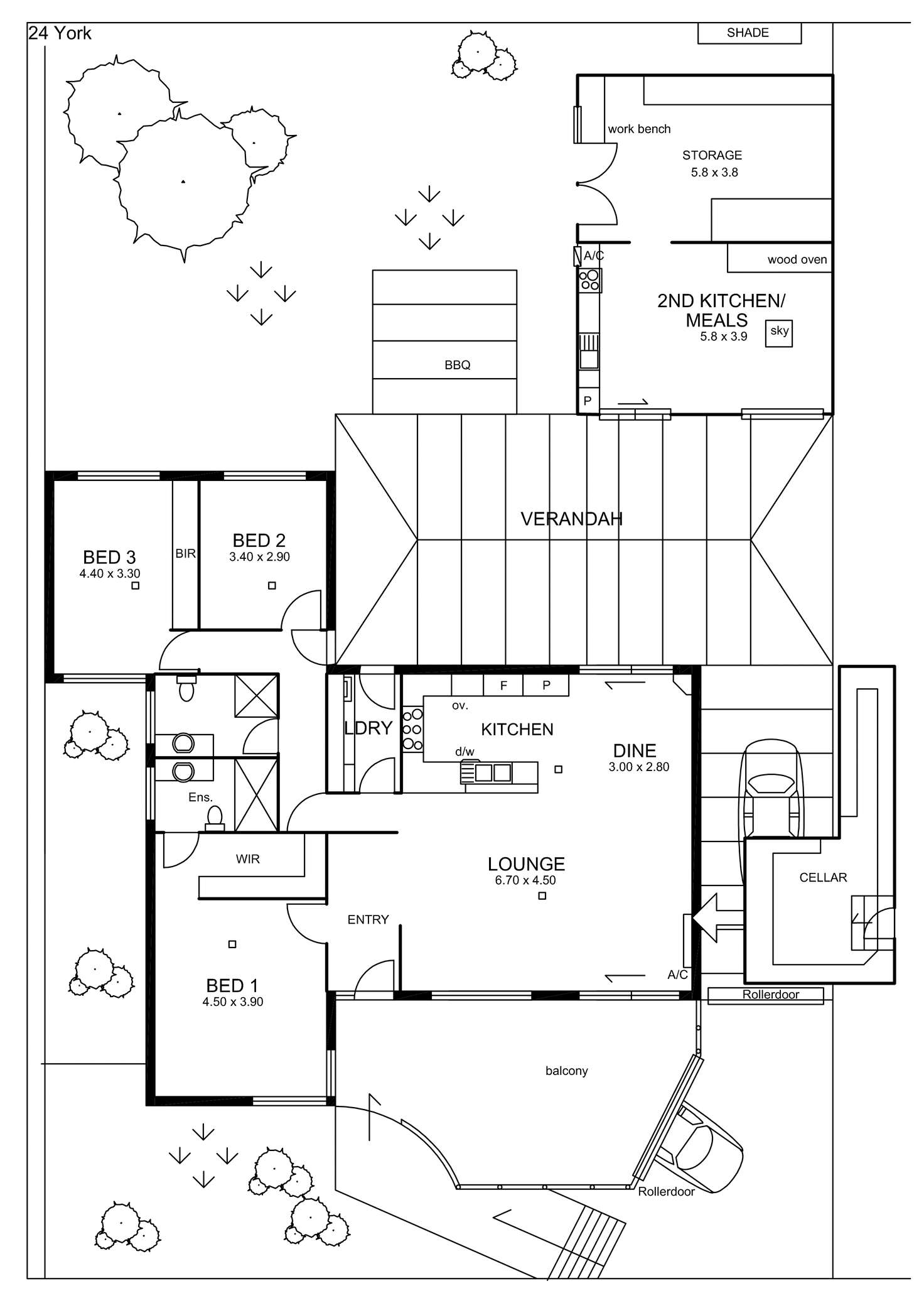 Floorplan of Homely house listing, 24 York St, Valley View SA 5093