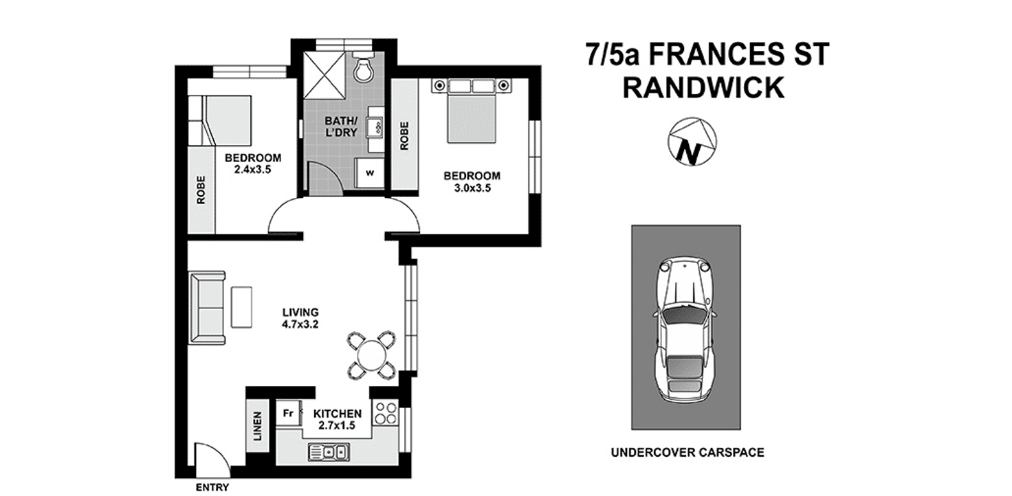 Floorplan of Homely apartment listing, 7/5A Frances St, Randwick NSW 2031