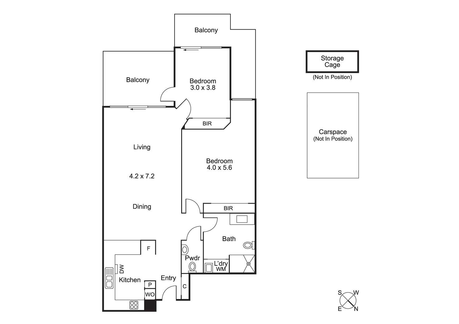Floorplan of Homely apartment listing, 68/95 Outer Crescent, Brighton VIC 3186