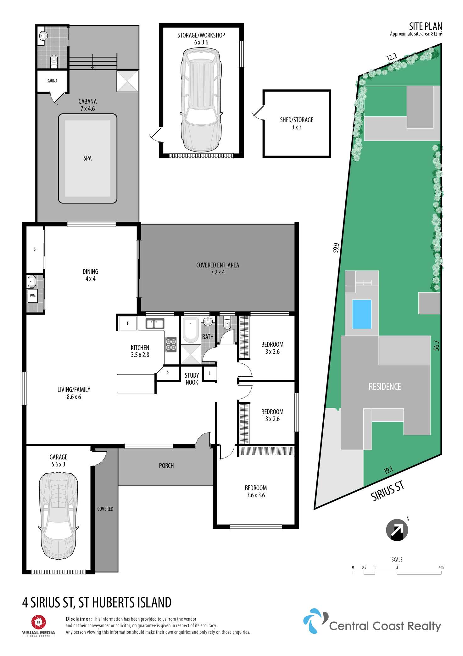 Floorplan of Homely house listing, 4 Sirius St, St Huberts Island NSW 2257