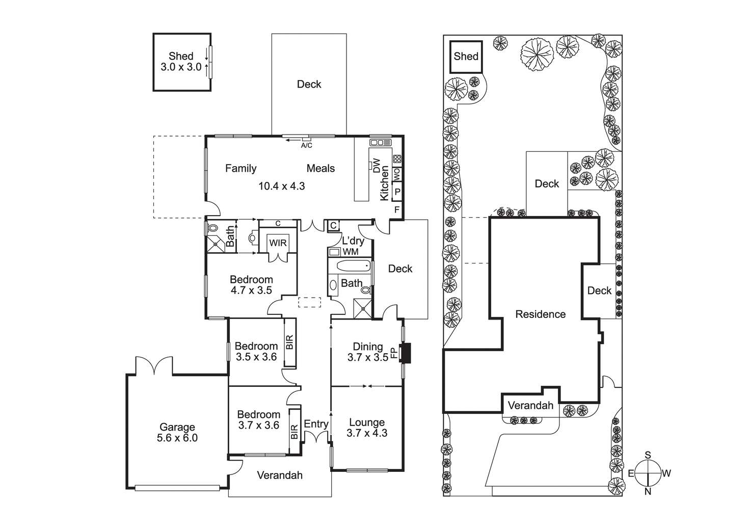 Floorplan of Homely house listing, 6 Hamilton St, Bentleigh VIC 3204