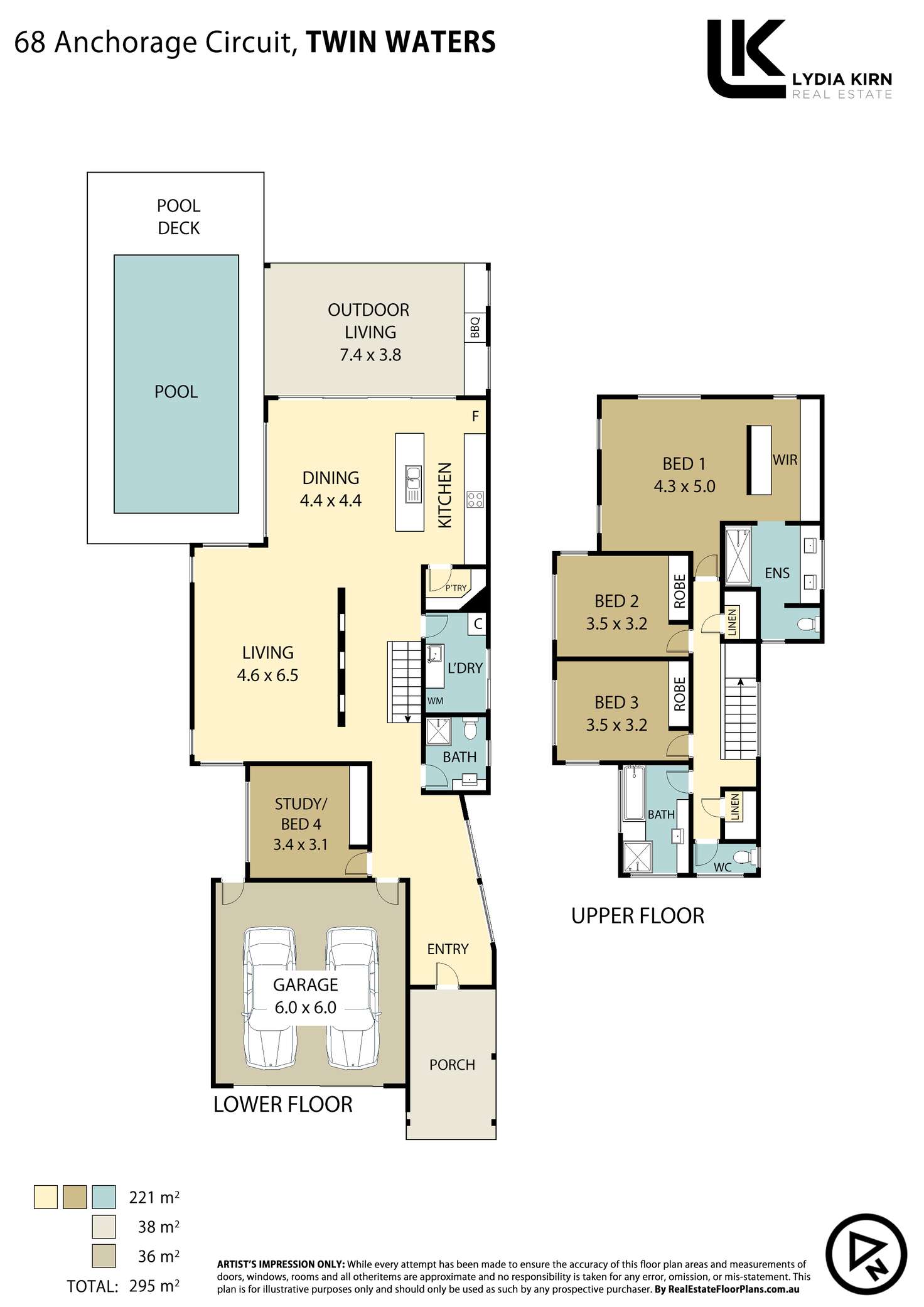 Floorplan of Homely house listing, 68 Anchorage Cct, Twin Waters QLD 4564