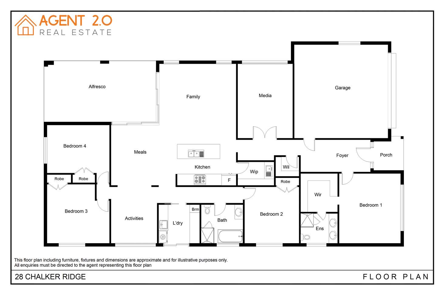 Floorplan of Homely house listing, 28 Chalker Ridge, Goulburn NSW 2580