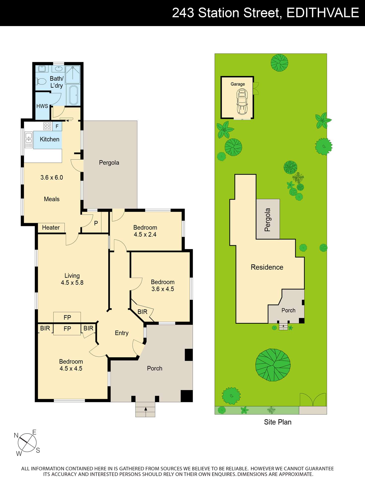 Floorplan of Homely house listing, 243 Station St, Edithvale VIC 3196