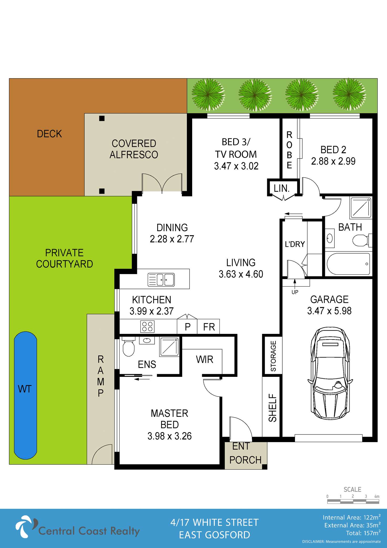 Floorplan of Homely unit listing, Unit 4/17 White St, East Gosford NSW 2250