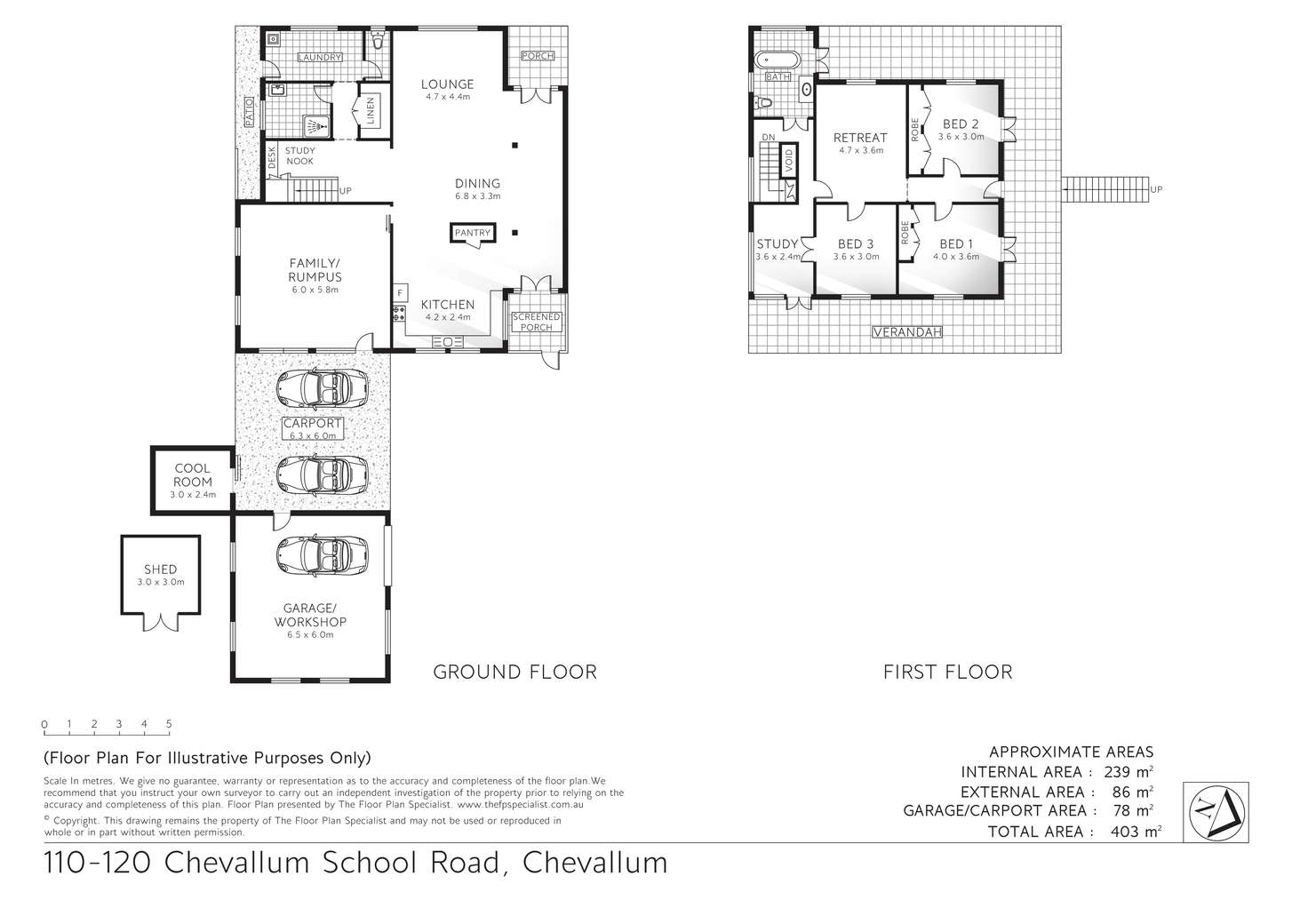 Floorplan of Homely house listing, 110-120 Chevallum School Rd, Chevallum QLD 4555