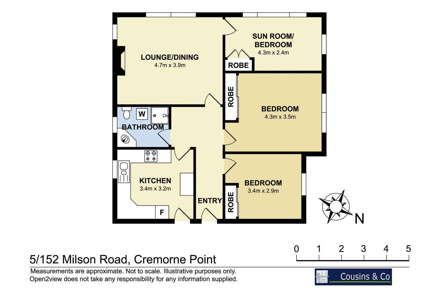 Floorplan of Homely apartment listing, 5/152 Milson Road, Cremorne Point NSW 2090