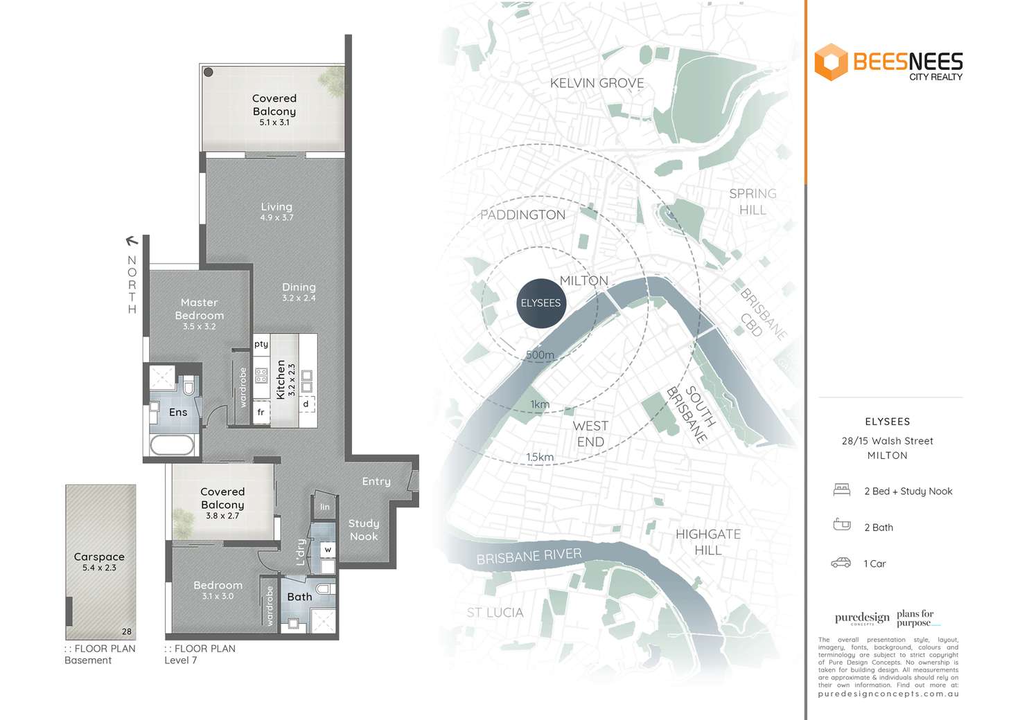 Floorplan of Homely apartment listing, 28/15 Walsh St, Milton QLD 4064