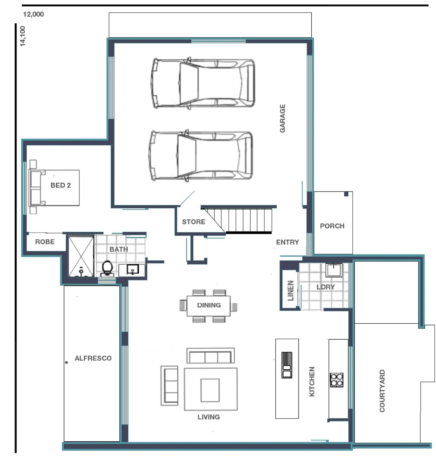 Floorplan of Homely house listing, 16b Keppel Way, Burpengary East QLD 4505