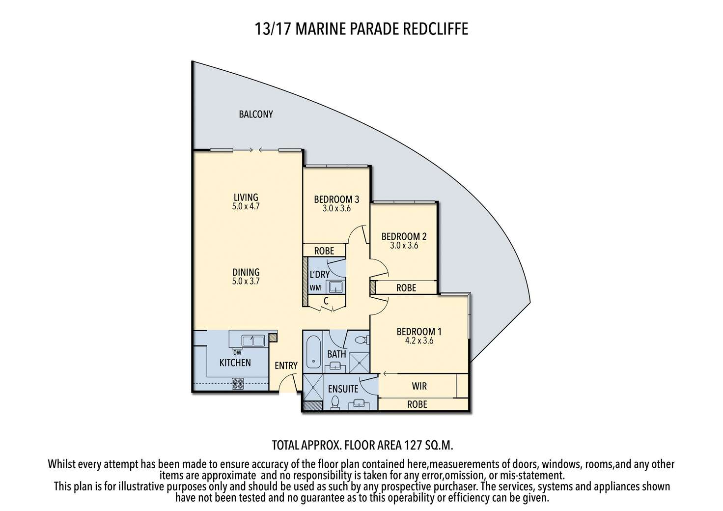 Floorplan of Homely unit listing, Unit 13/17-23 Marine Pde, Redcliffe QLD 4020