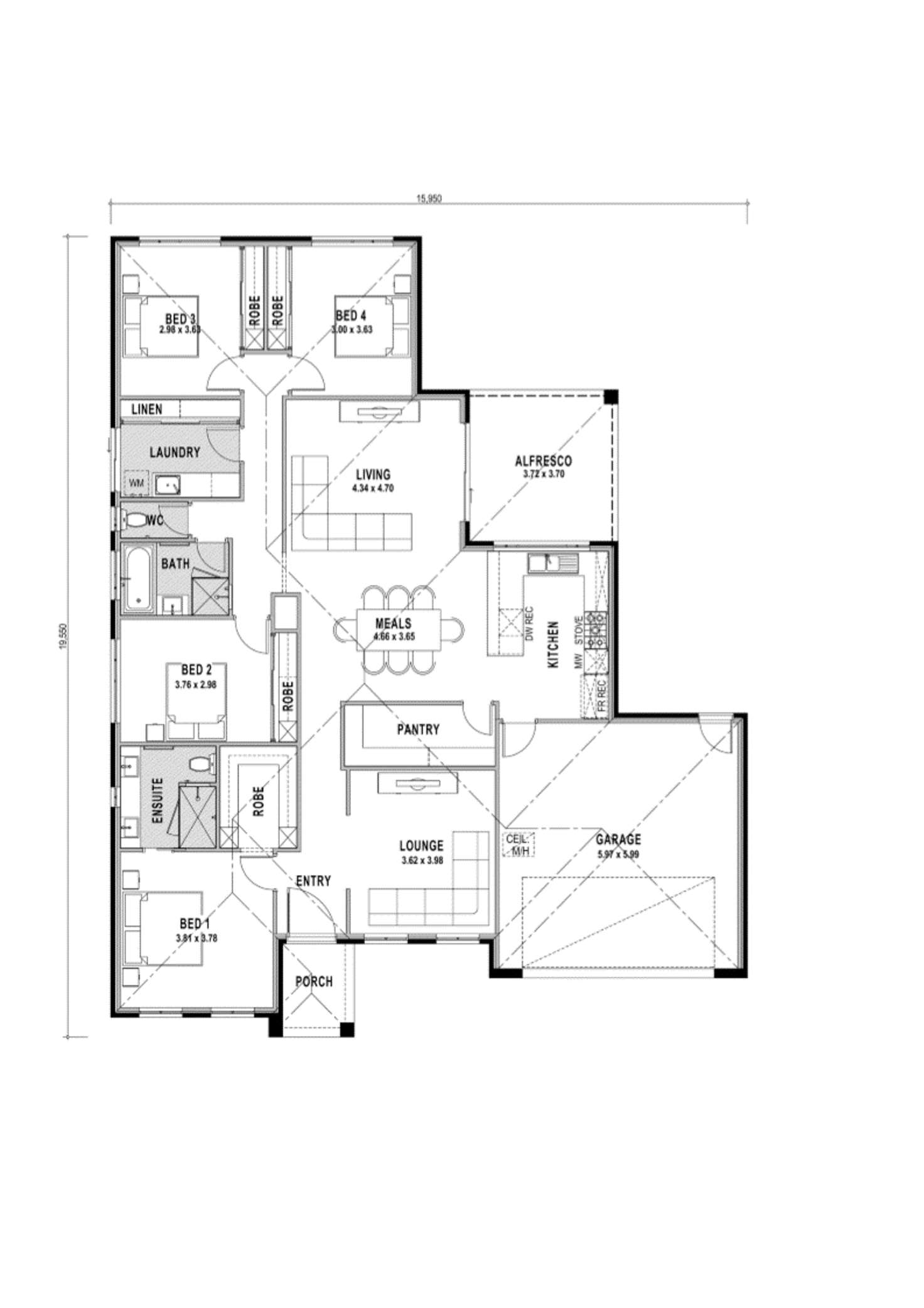 Floorplan of Homely house listing, 77 Jude Street, Howlong NSW 2643