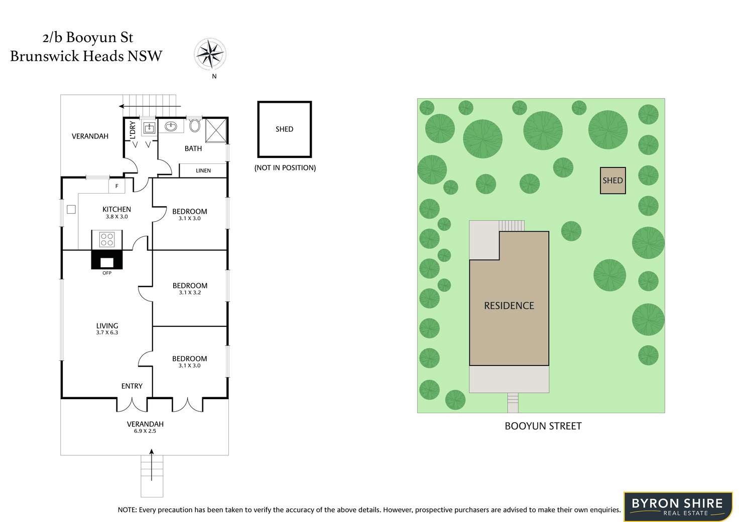 Floorplan of Homely house listing, 2B Booyun St, Brunswick Heads NSW 2483