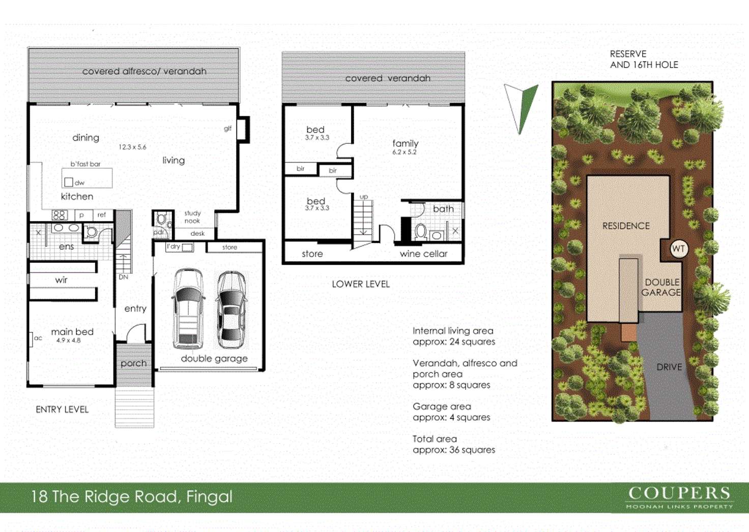 Floorplan of Homely house listing, 18 The Ridge Rd, Fingal VIC 3939
