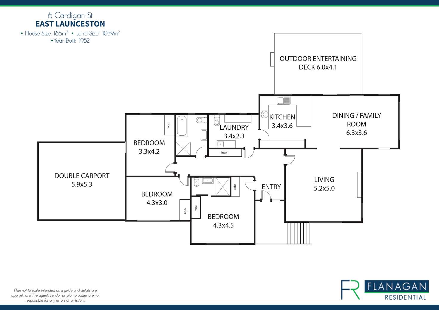 Floorplan of Homely house listing, 6 Cardigan St, East Launceston TAS 7250
