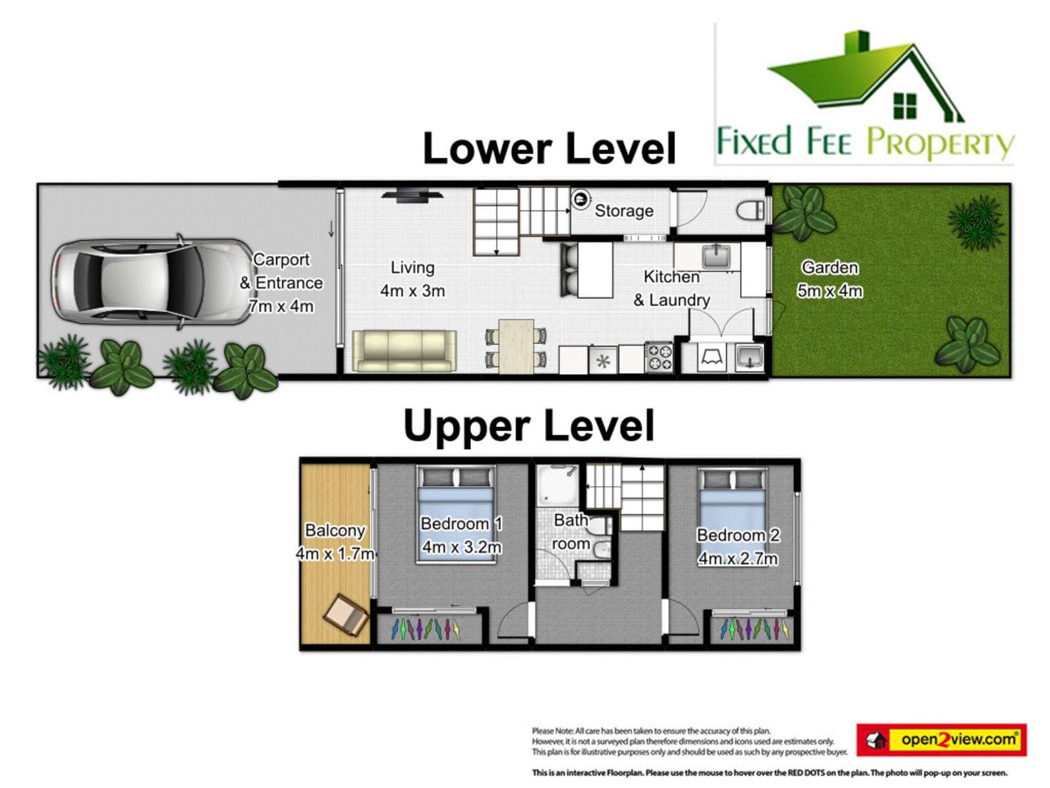 Floorplan of Homely unit listing, Unit 7/21-23 Fairweather St, Yorkeys Knob QLD 4878