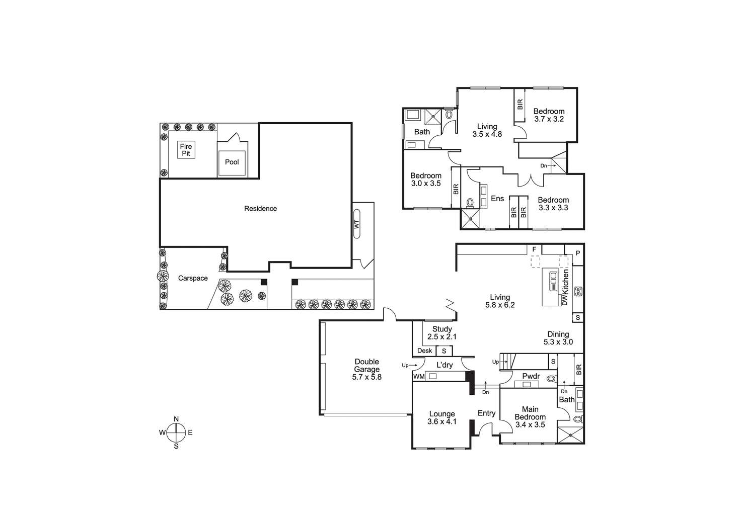Floorplan of Homely townhouse listing, 23 Marchant St, Highett VIC 3190