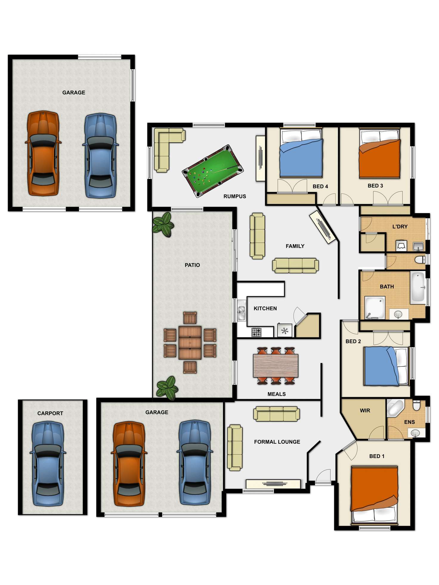 Floorplan of Homely house listing, 47 Chesterfield Cres, Kuraby QLD 4112