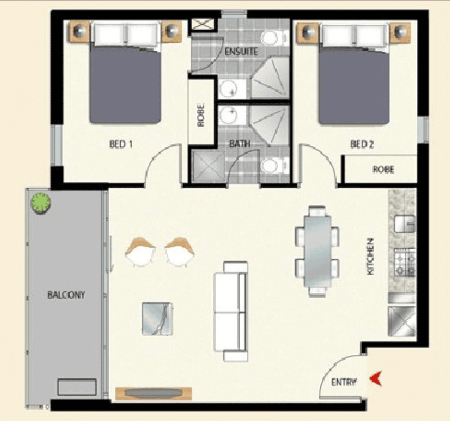 Floorplan of Homely apartment listing, 3002/380 Little Lonsdale St, Melbourne VIC 3000