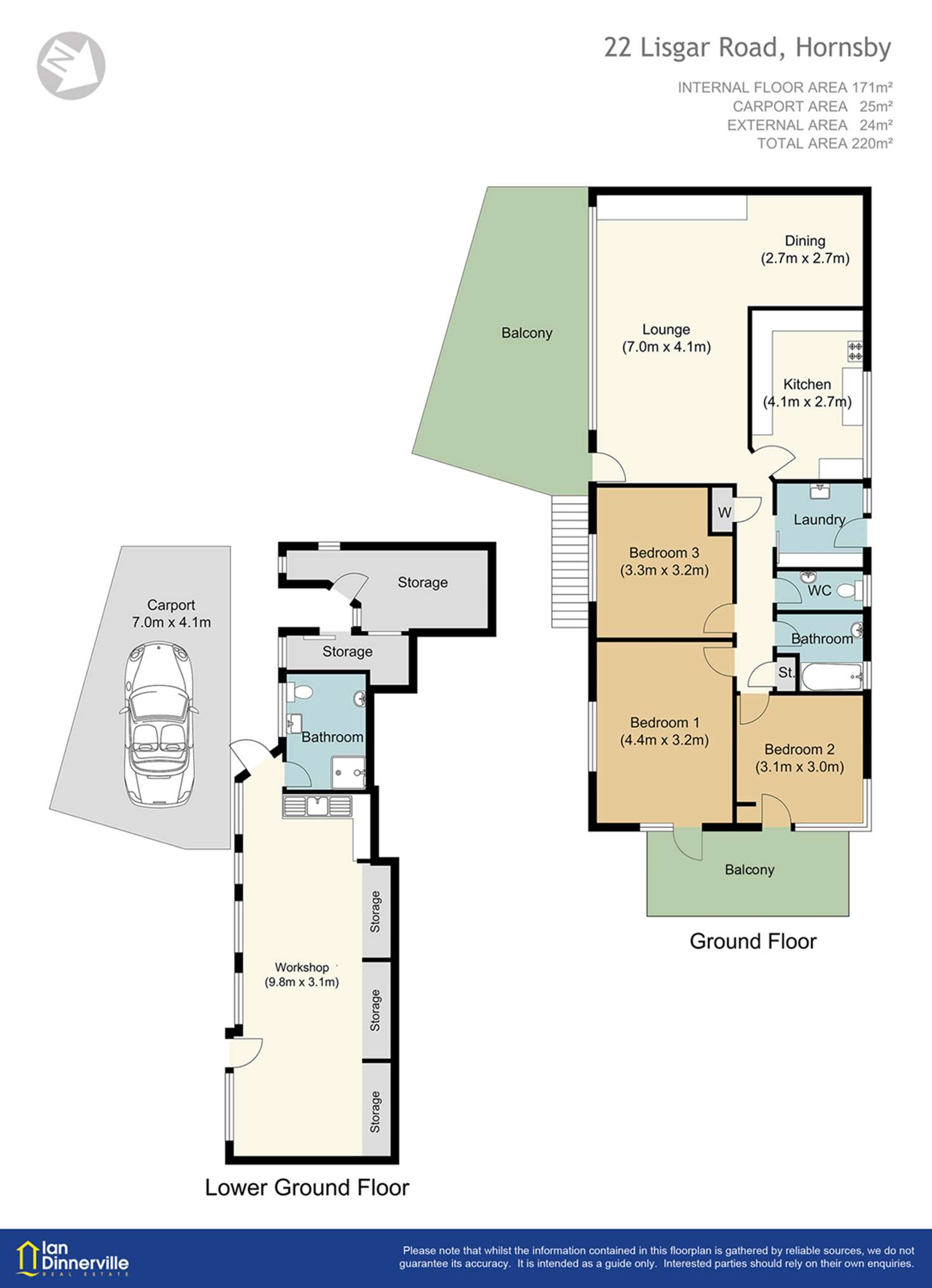 Floorplan of Homely house listing, 22 Lisgar Road, Hornsby NSW 2077