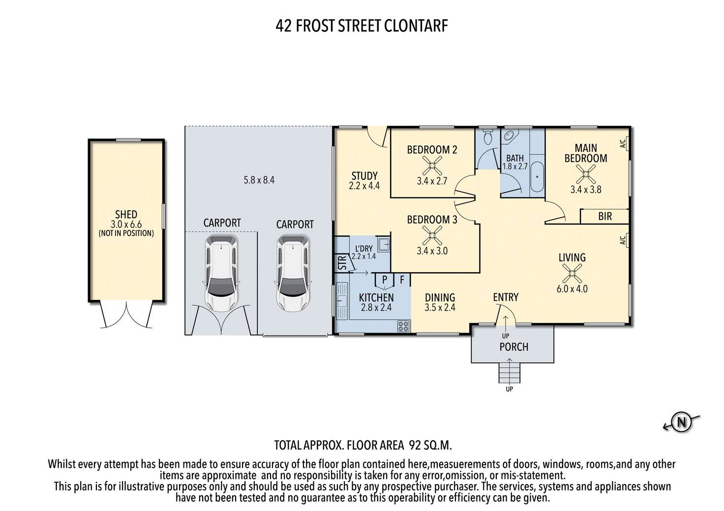 Floorplan of Homely house listing, 42 Frost St, Clontarf QLD 4019