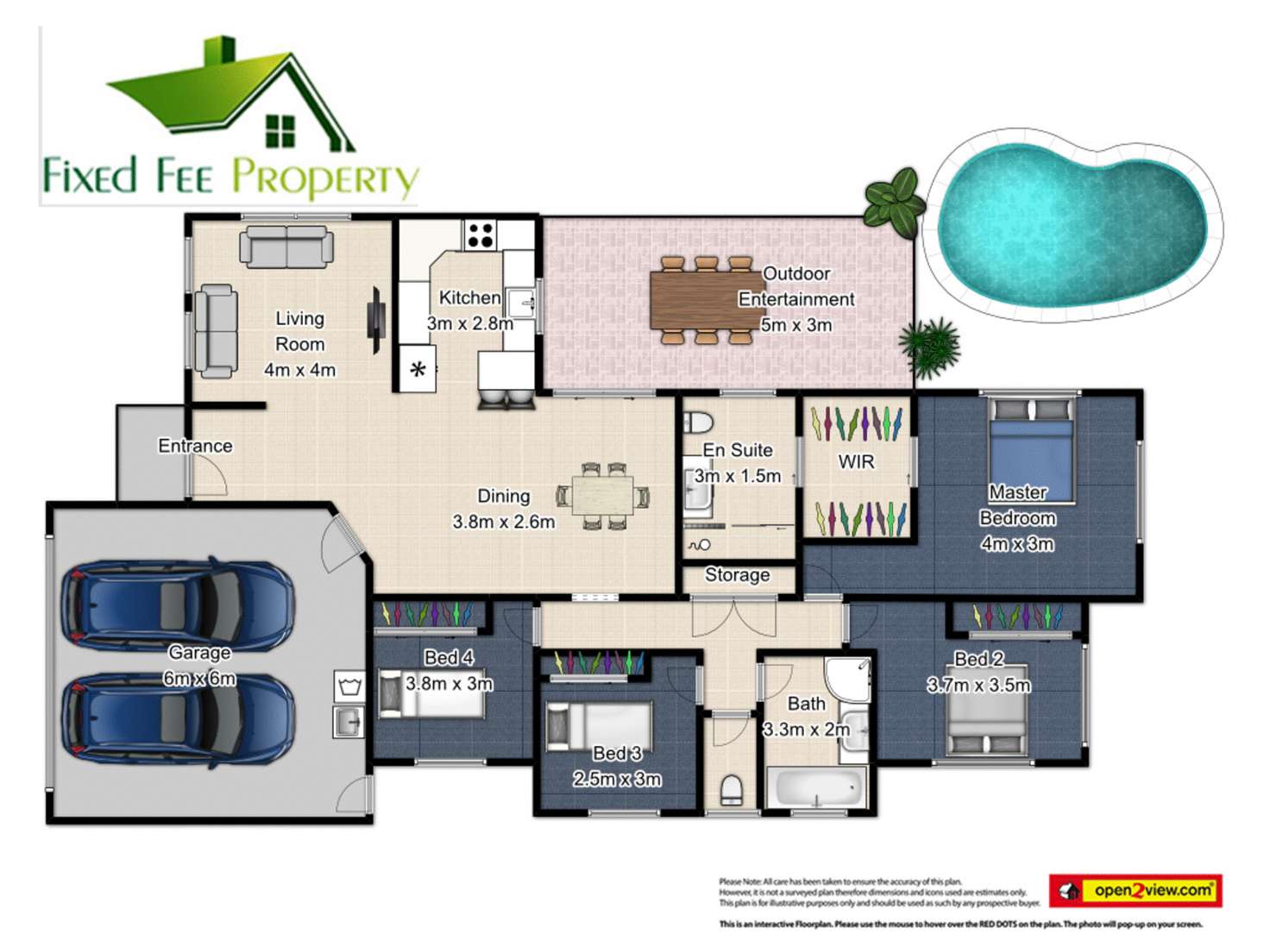 Floorplan of Homely house listing, 34 Tydeman Cres, Clifton Beach QLD 4879