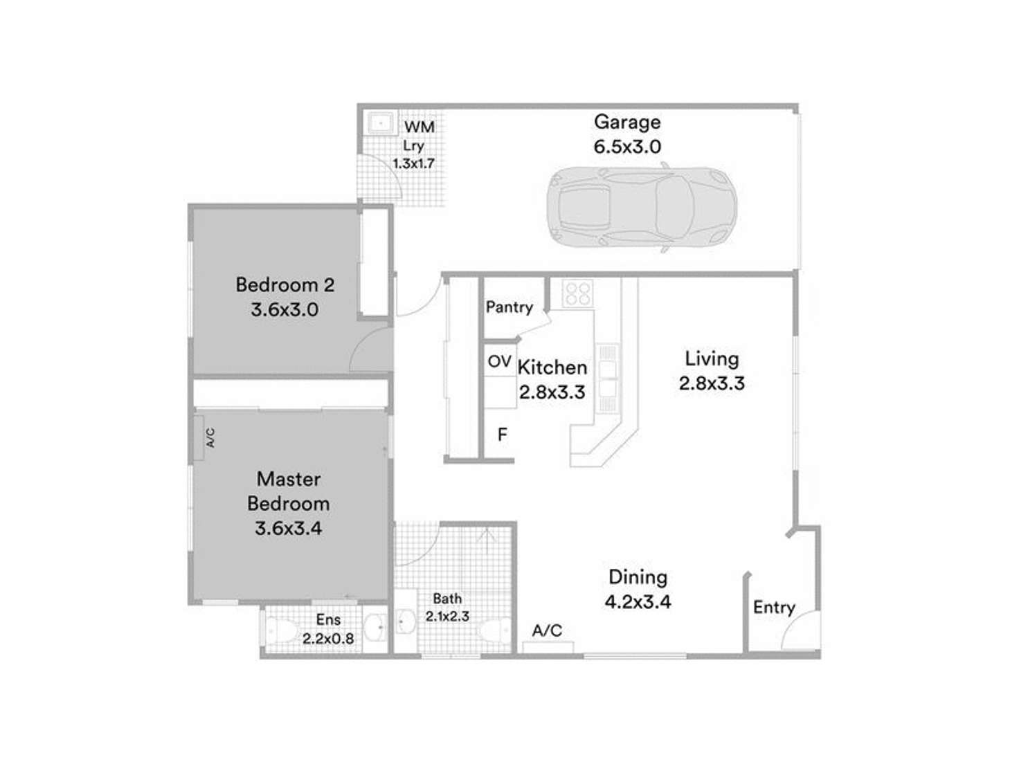 Floorplan of Homely villa listing, 117/2 Wattle Rd, Rothwell QLD 4022