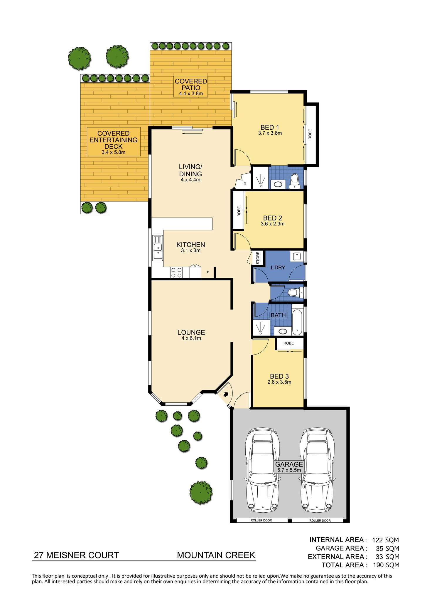 Floorplan of Homely house listing, 27 Meisner Court, Mountain Creek QLD 4557