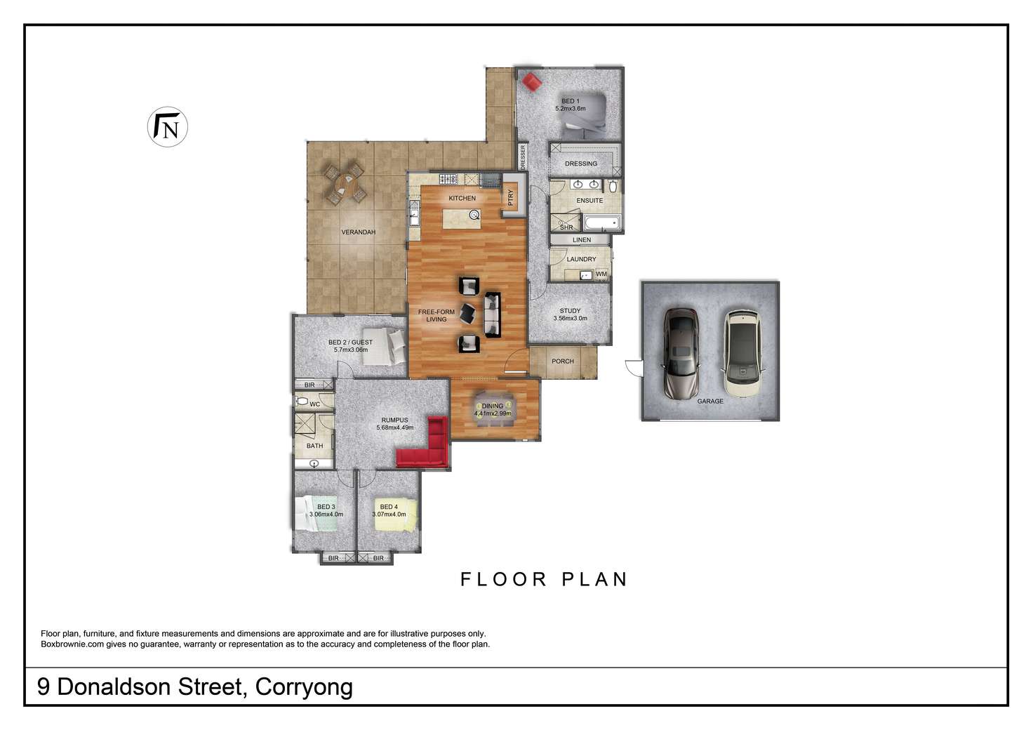 Floorplan of Homely house listing, 9 Donaldson Street, Corryong VIC 3707